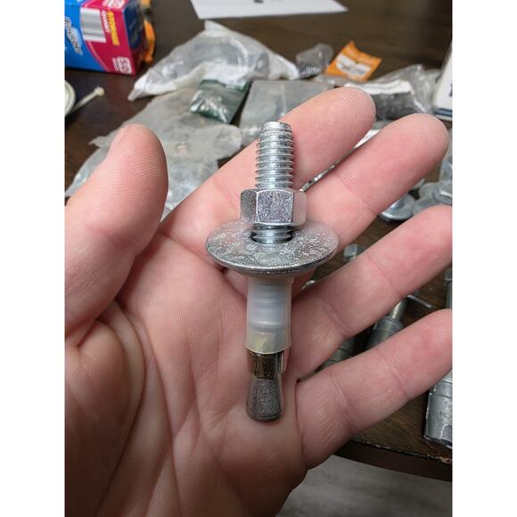 5 Pc 5/8”-11 Expansion Shield Concrete Anchor 1” Hole - Picture 9 of 16